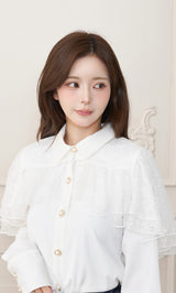 モデル：158cm（着用サイズ：FREE　着用カラー：WHT）