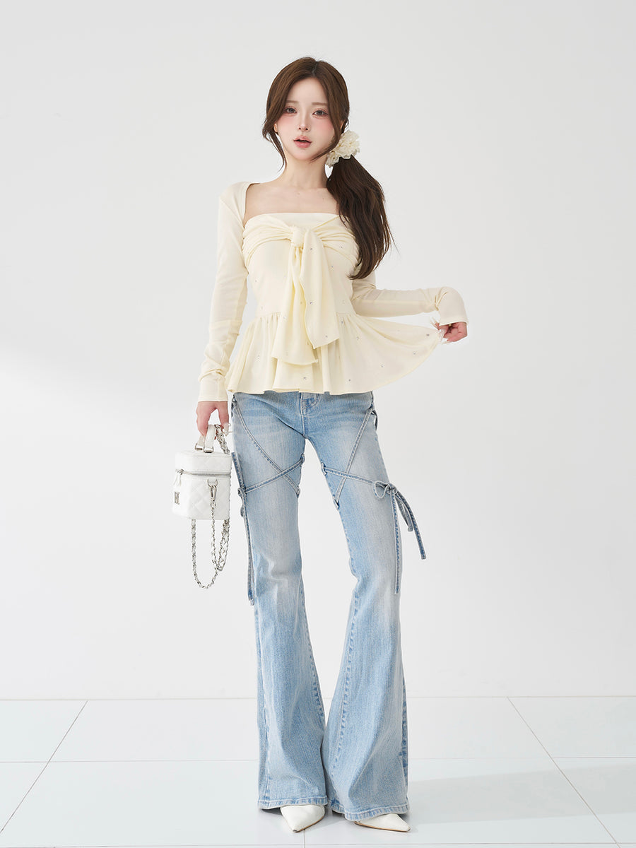 モデル：158cm（着用サイズ：FREE　着用カラー：YEL）