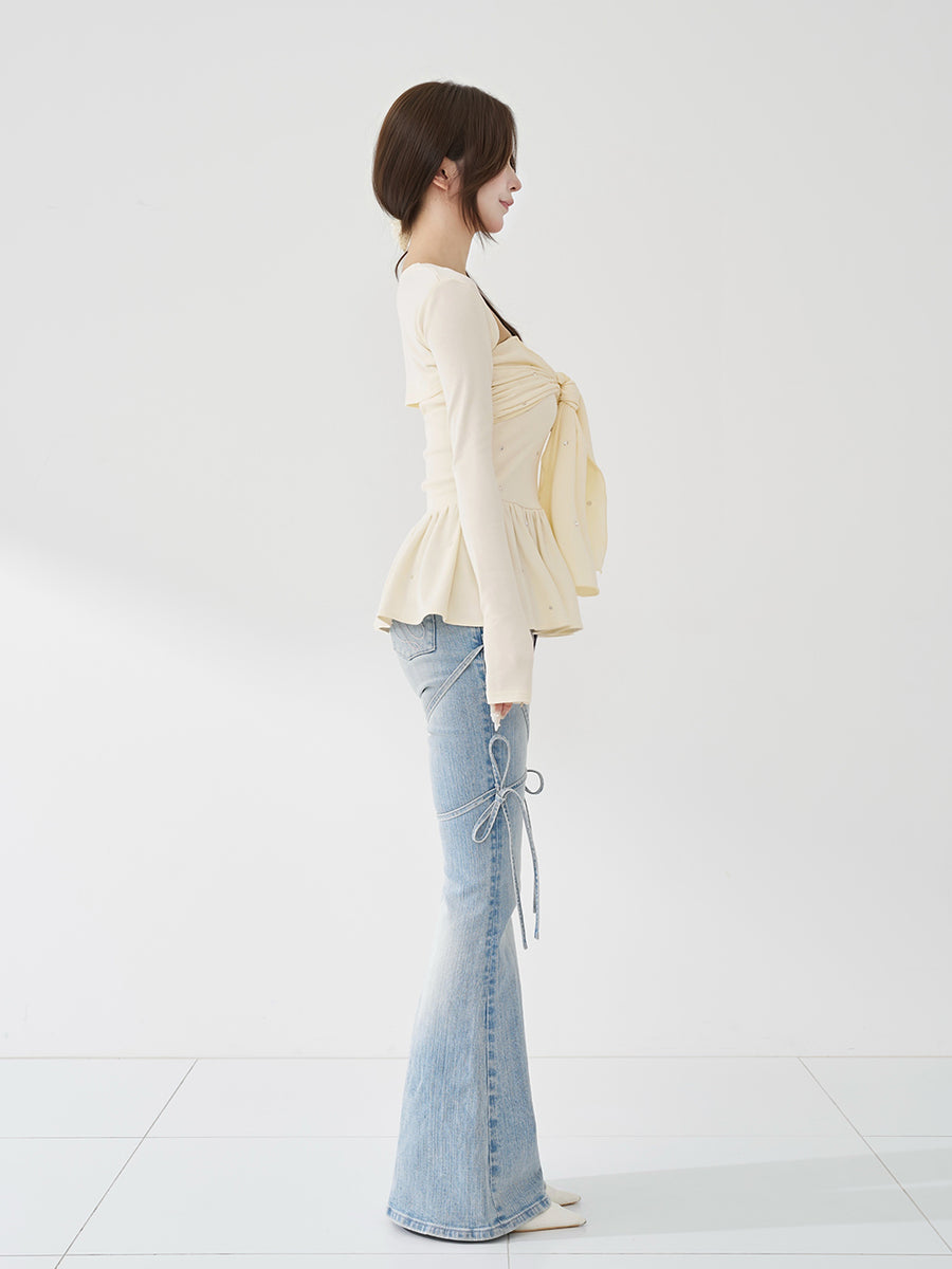モデル：158cm（着用サイズ：FREE　着用カラー：YEL）