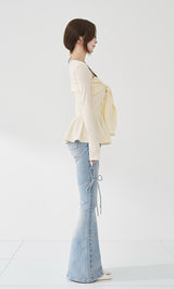 モデル：158cm（着用サイズ：FREE　着用カラー：YEL）