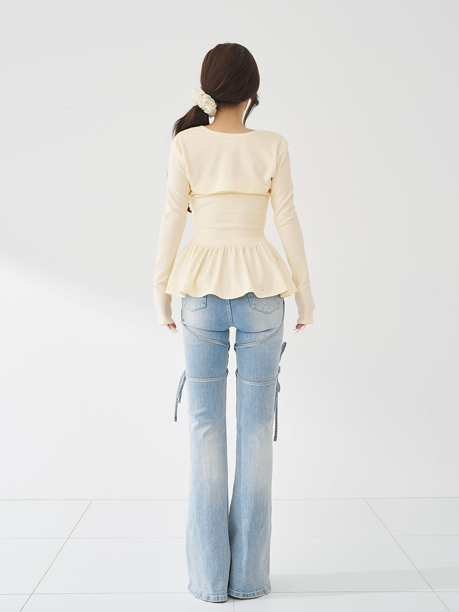 モデル：158cm（着用サイズ：FREE　着用カラー：YEL）