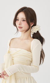 モデル：158cm（着用サイズ：FREE　着用カラー：YEL）