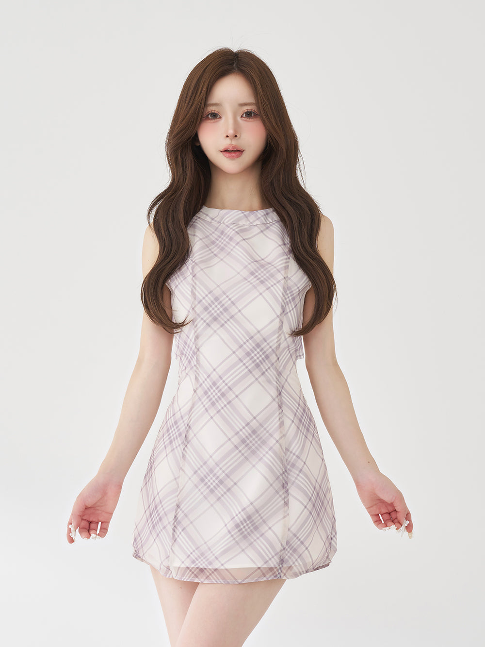 【人気完売品】 Darich バックオープンシアーチェックミニワンピース GRY バックオープンシアーチェックミニワンピース – Darich