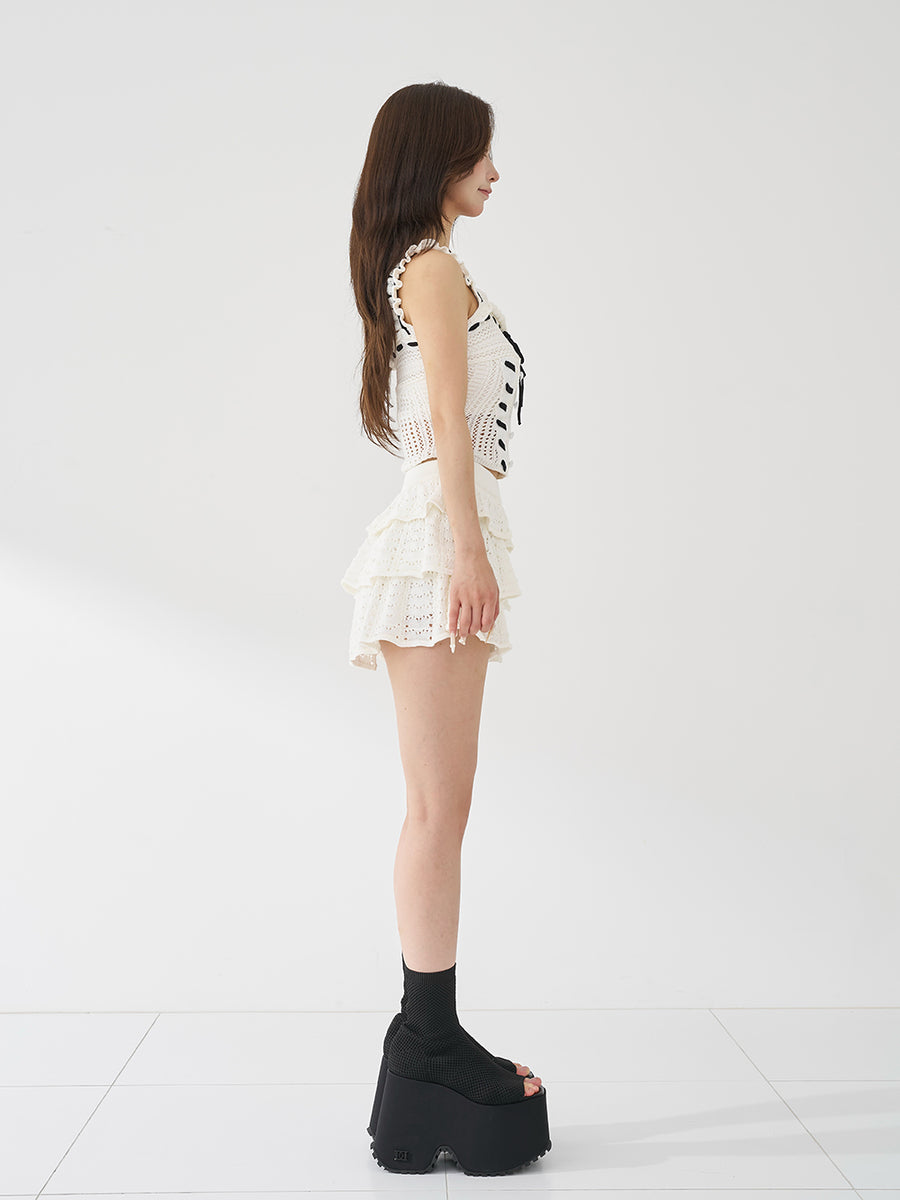 モデル：158cm（着用サイズ：FREE　着用カラー：IVO）
