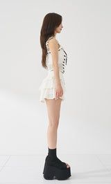 モデル：158cm（着用サイズ：FREE　着用カラー：IVO）