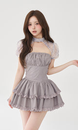 モデル：158cm（着用サイズ：FREE　着用カラー：GRY）