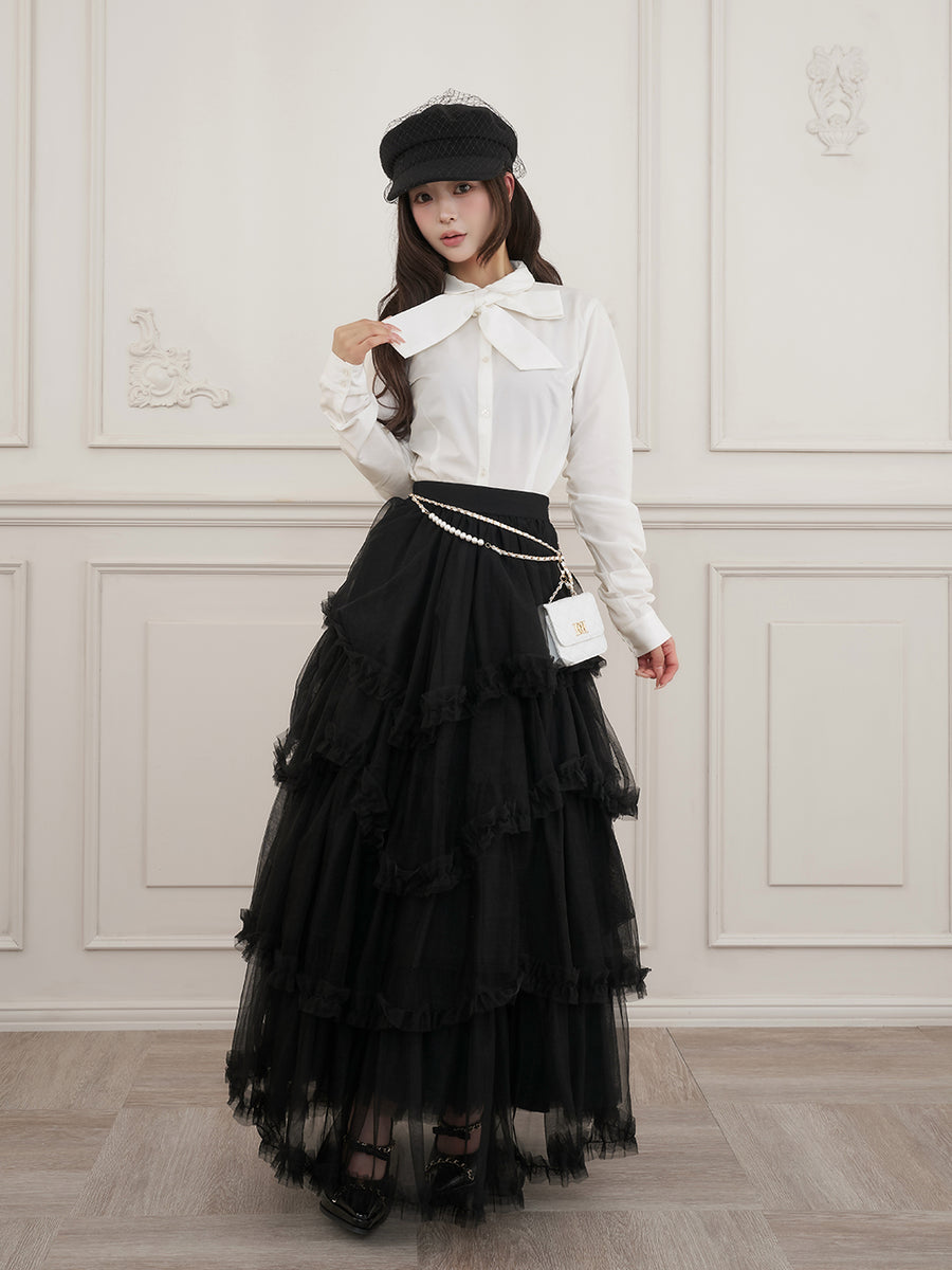 モデル：158cm（着用サイズ：FREE　着用カラー：WHT）