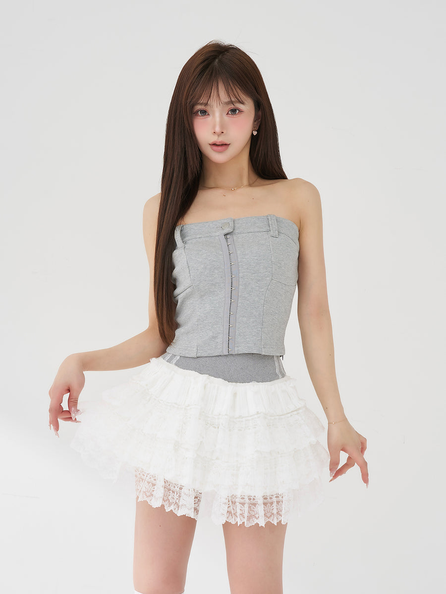 モデル：158cm（着用サイズ：FREE　着用カラー：GRY）