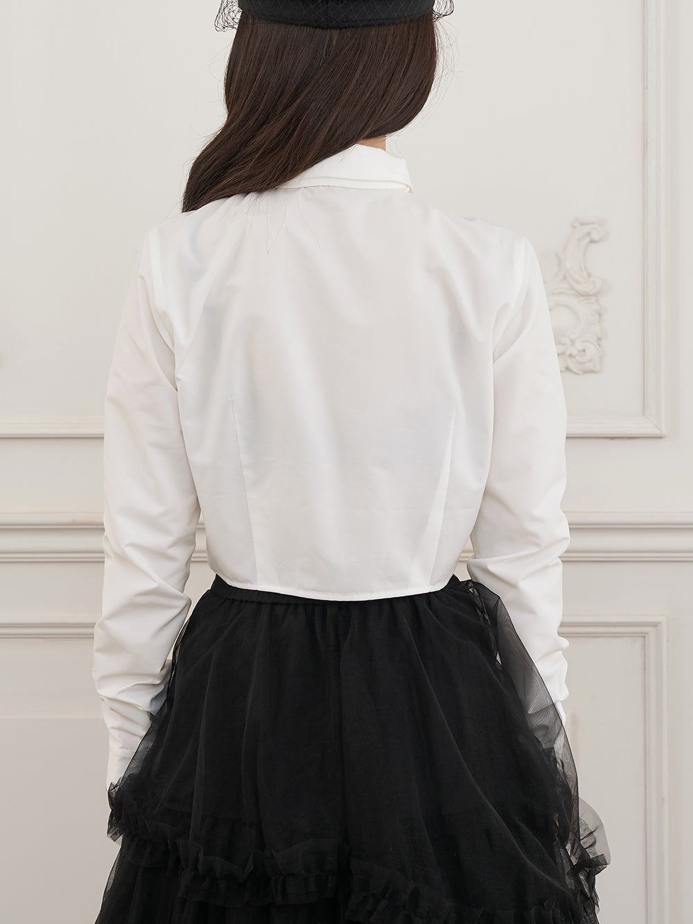 モデル：158cm（着用サイズ：FREE　着用カラー：WHT）