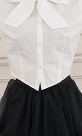 モデル：158cm（着用サイズ：FREE　着用カラー：WHT）