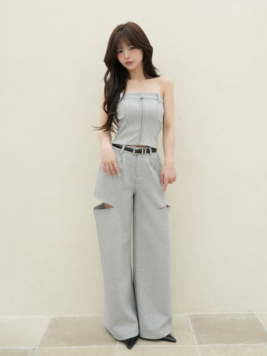 モデル：158cm（着用サイズ：FREE　着用カラー：GRY）