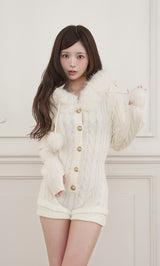 モデル：158cm（着用サイズ：FREE　着用カラー：WHT）