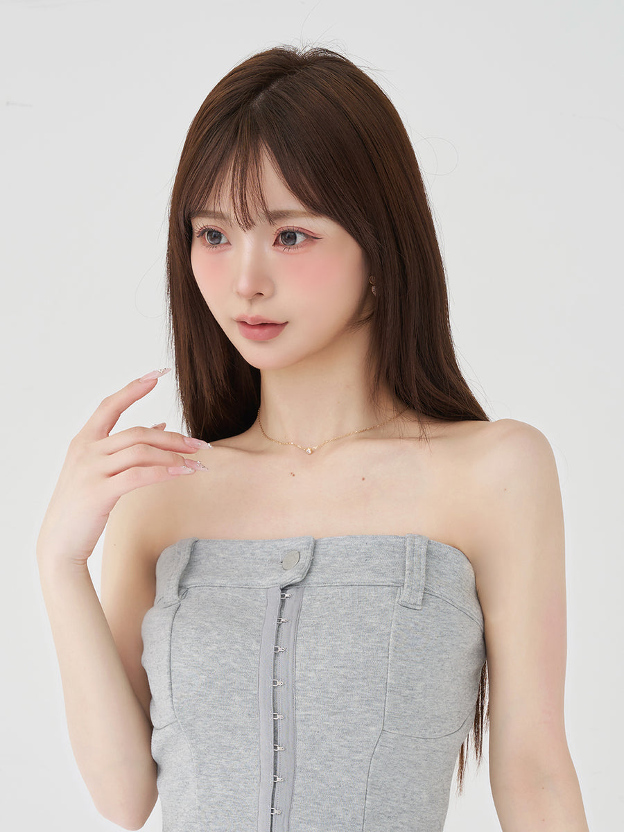 モデル：158cm（着用サイズ：FREE　着用カラー：GRY）