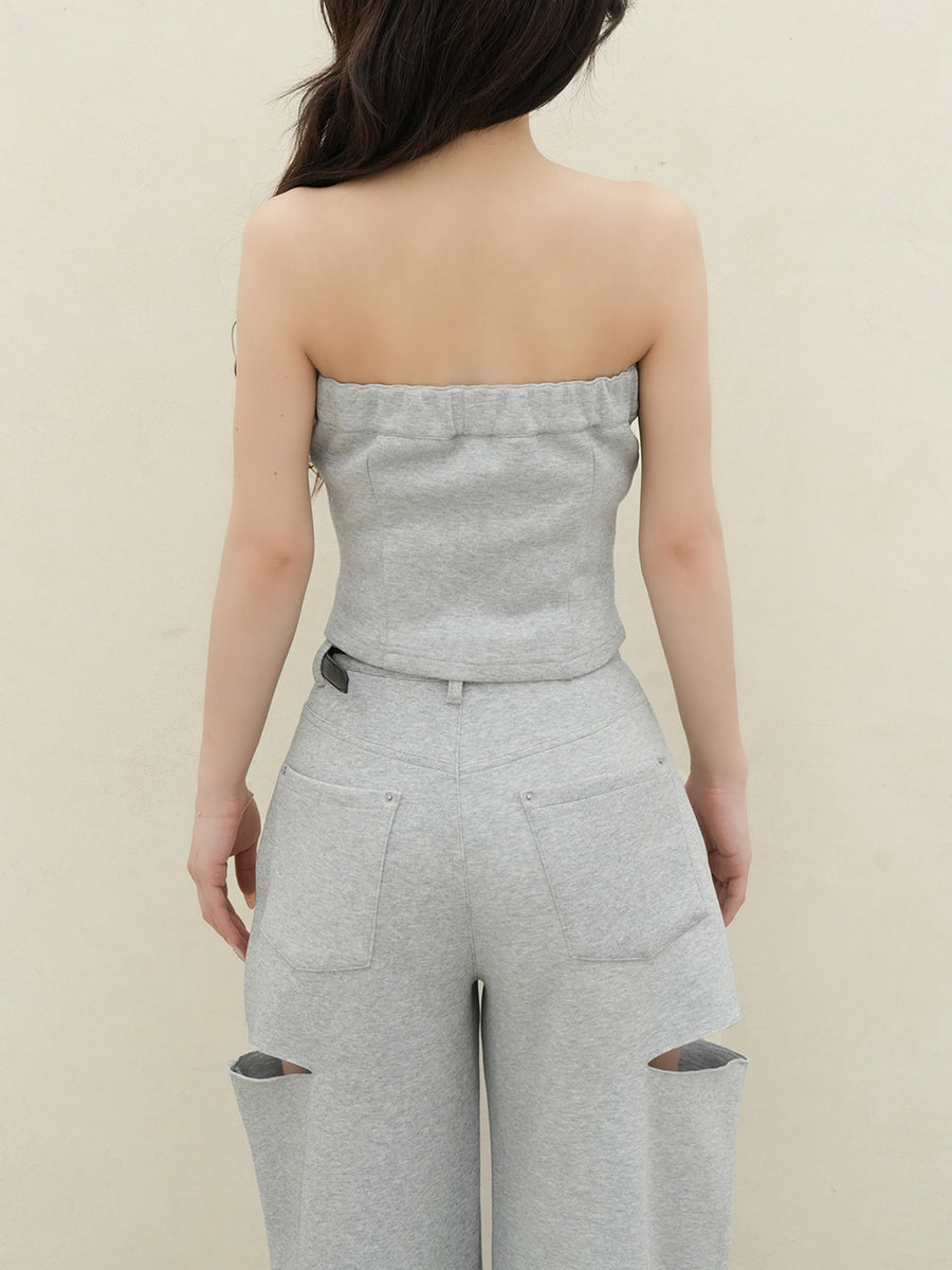 モデル：158cm（着用サイズ：FREE　着用カラー：GRY）