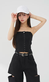 モデル：158cm（着用サイズ：FREE　着用カラー：BLK）