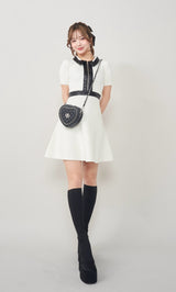 モデル：158cm（着用サイズ：FREE　着用カラー：WHT）