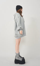モデル：158cm（着用サイズ：FREE　着用カラー：GRY）
