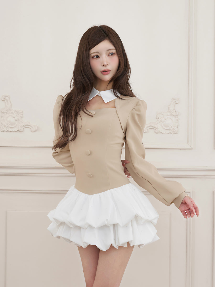 モデル：158cm（着用サイズ：FREE　着用カラー：BEG）
