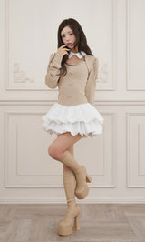モデル：158cm（着用サイズ：FREE　着用カラー：BEG）