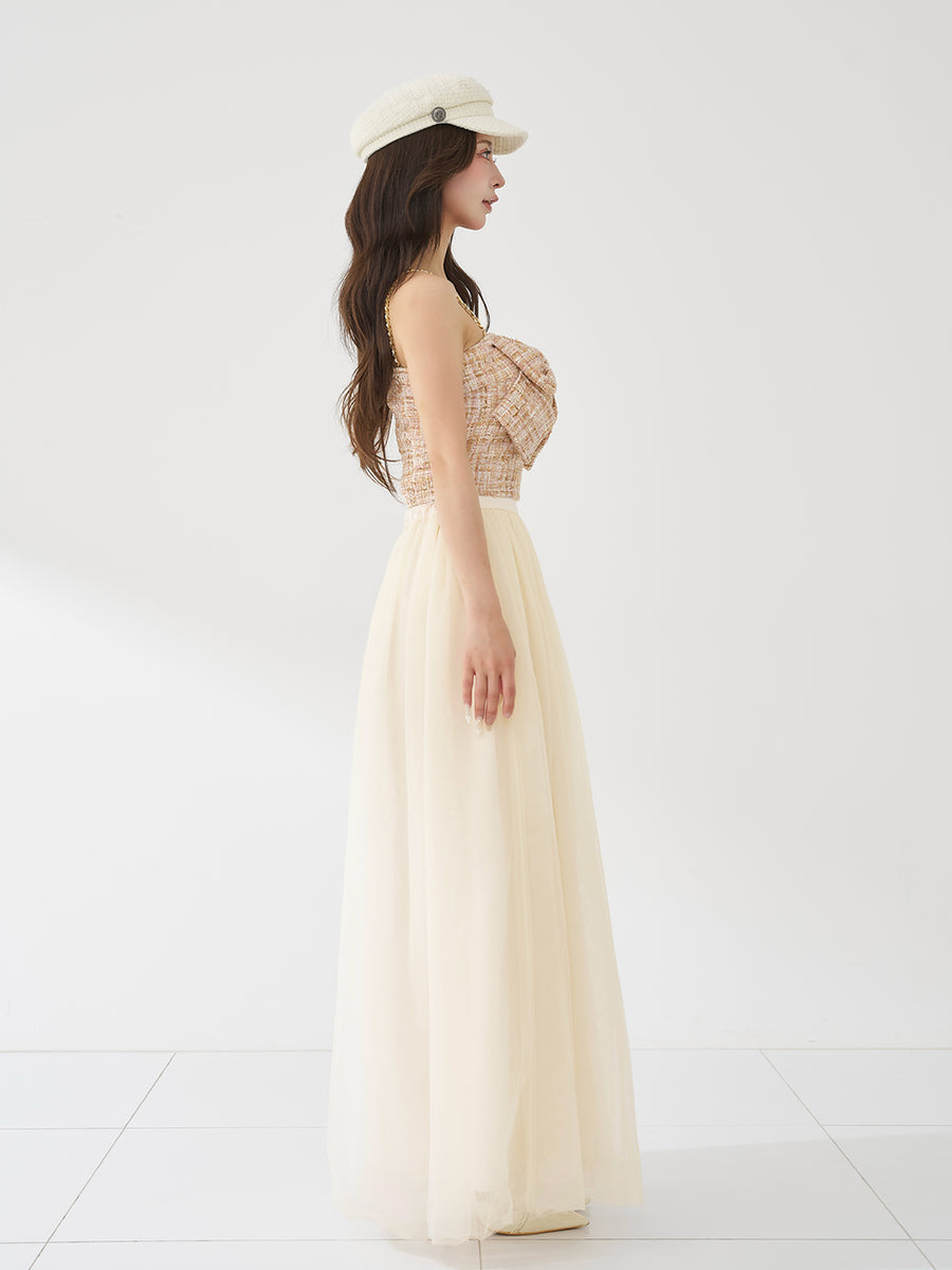 ビッグリボンツイード2wayトップス
