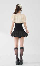 モデル：158cm（着用サイズ：FREE　着用カラー：BLK）