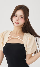 モデル：158cm（着用サイズ：FREE　着用カラー：BLK）