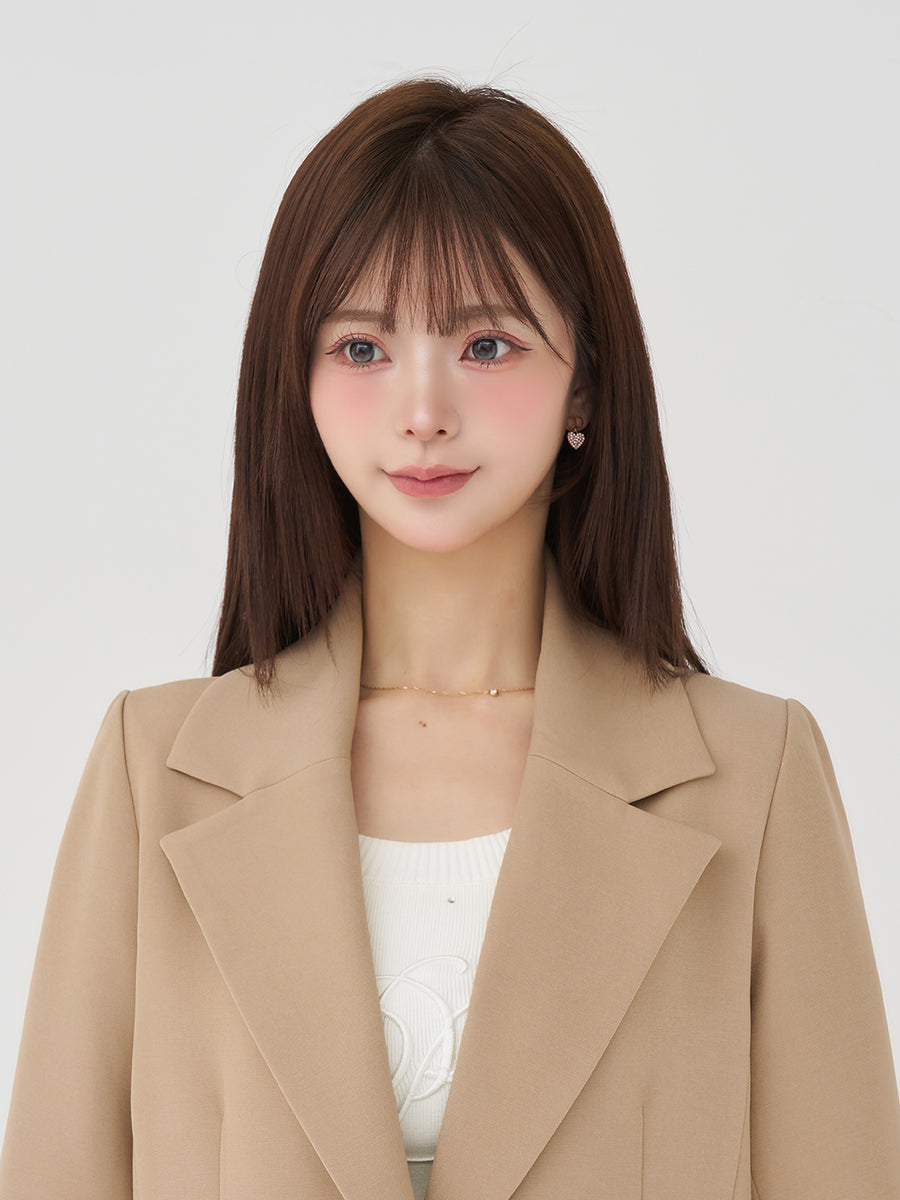 モデル：158cm（着用サイズ：S　着用カラー：BEG）
