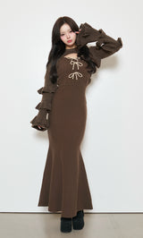 モデル：158cm（着用サイズ：FREE　着用カラー：BRN）