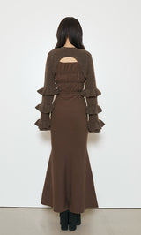 モデル：158cm（着用サイズ：FREE　着用カラー：BRN）