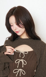 モデル：158cm（着用サイズ：FREE　着用カラー：BRN）