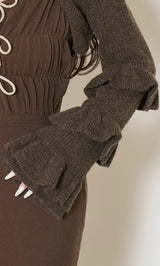 モデル：158cm（着用サイズ：FREE　着用カラー：BRN）