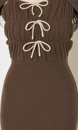 モデル：158cm（着用サイズ：FREE　着用カラー：BRN）