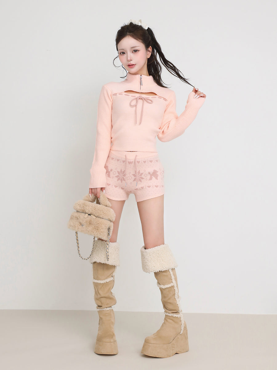 モデル：158cm（着用サイズ：FREE　着用カラー：B-PNK）