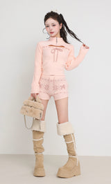 モデル：158cm（着用サイズ：FREE　着用カラー：B-PNK）