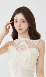 モデル：158cm（着用サイズ：FREE　着用カラー：IVO）