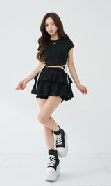 モデル：158cm（着用サイズ：FREE　着用カラー：BLK）