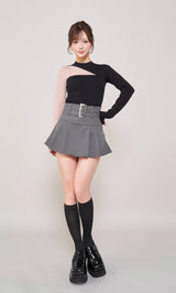 モデル：158cm（着用サイズ：S　着用カラー：GRY）