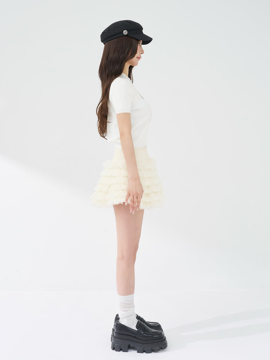 モデル：158cm（着用サイズ：FREE　着用カラー：WHT）