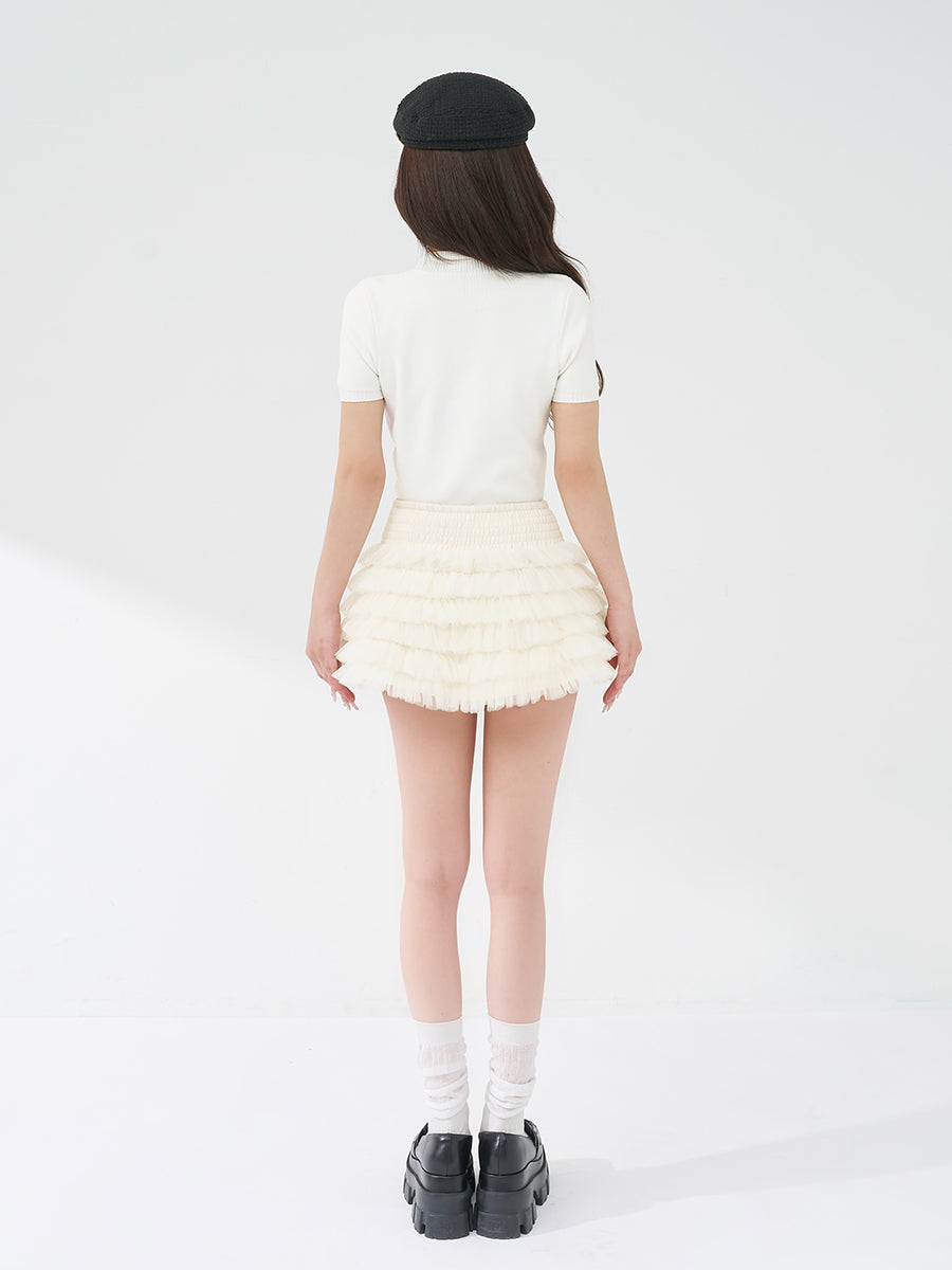 モデル：158cm（着用サイズ：FREE　着用カラー：WHT）