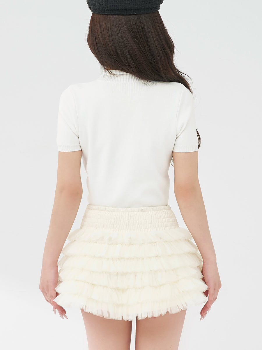 モデル：158cm（着用サイズ：FREE　着用カラー：WHT）