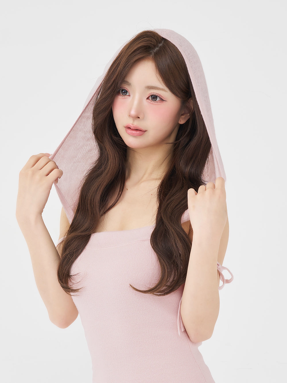 モデル：158cm（着用サイズ：FREE　着用カラー：PNK）