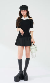 モデル：158cm（着用サイズ：FREE　着用カラー：BLK）