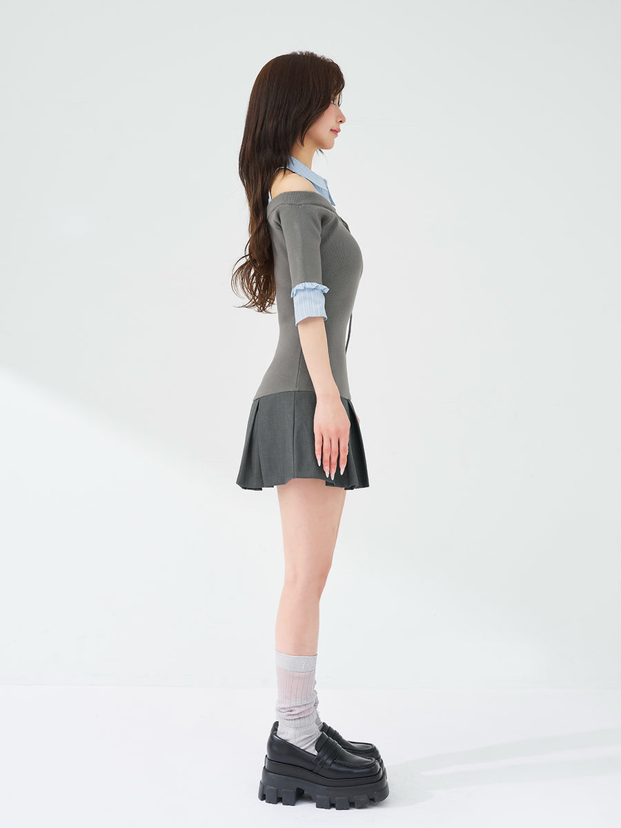 モデル：158cm（着用サイズ：FREE　着用カラー：GRY）