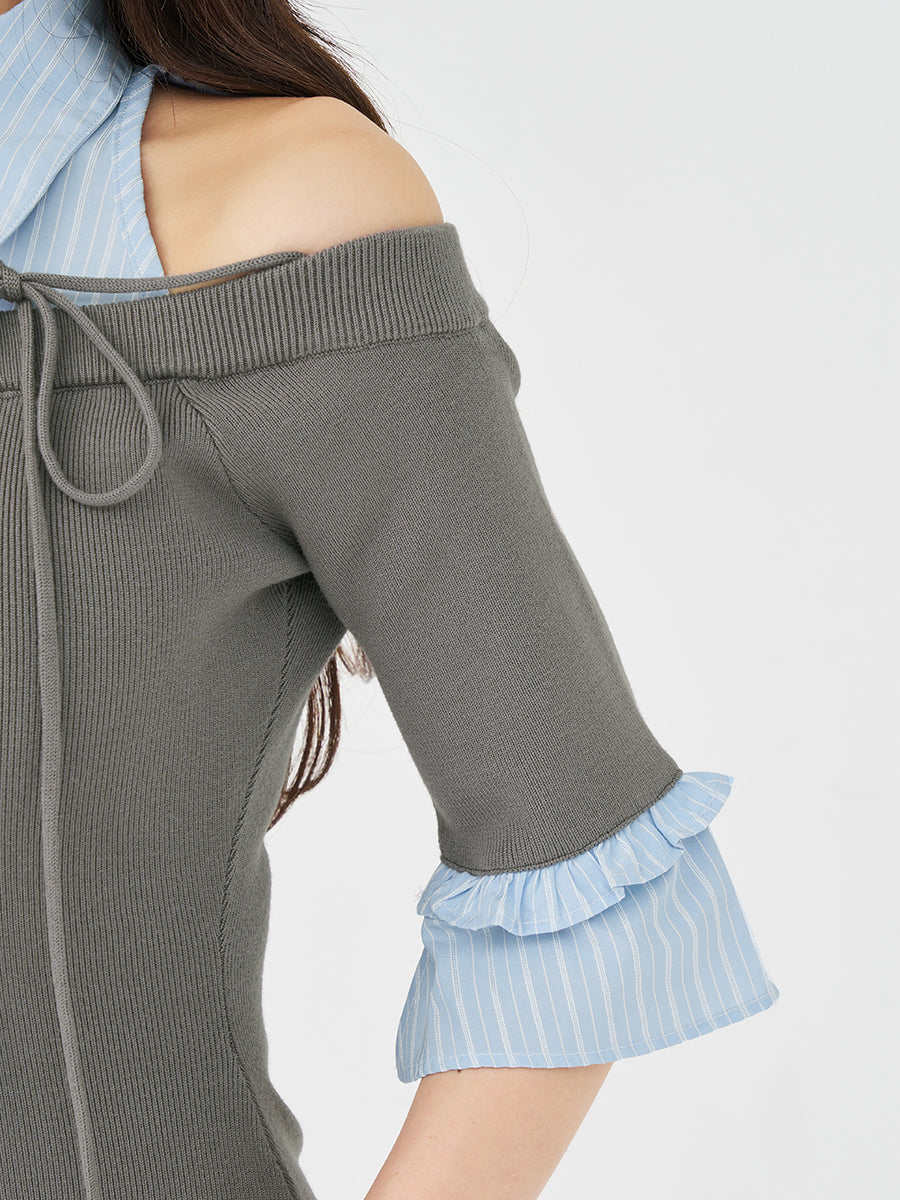 モデル：158cm（着用サイズ：FREE　着用カラー：GRY）