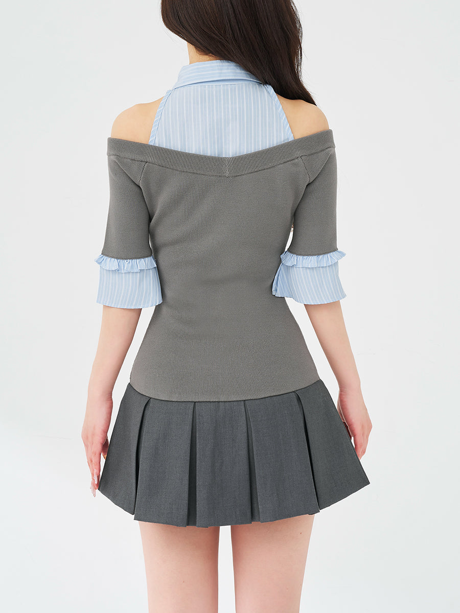 モデル：158cm（着用サイズ：FREE　着用カラー：GRY）