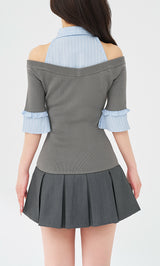 モデル：158cm（着用サイズ：FREE　着用カラー：GRY）