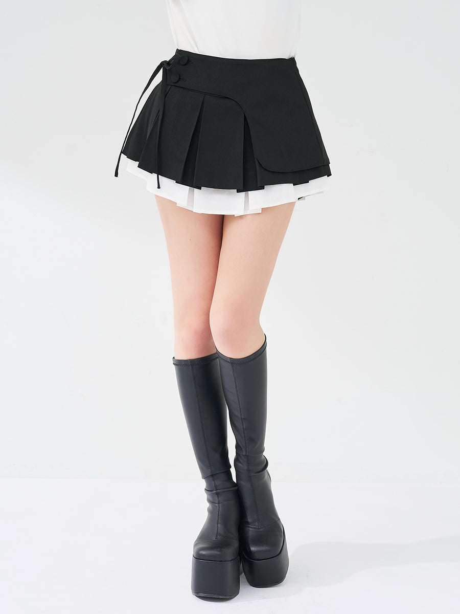 モデル：158cm（着用サイズ：S　着用カラー：BLK）