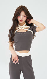 モデル：158cm（着用サイズ：FREE　着用カラー：GRY）