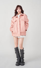 モデル：158cm（着用サイズ：FREE　着用カラー：PNK）