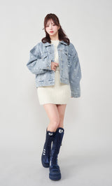 モデル：158cm（着用サイズ：FREE　着用カラー：IVO）